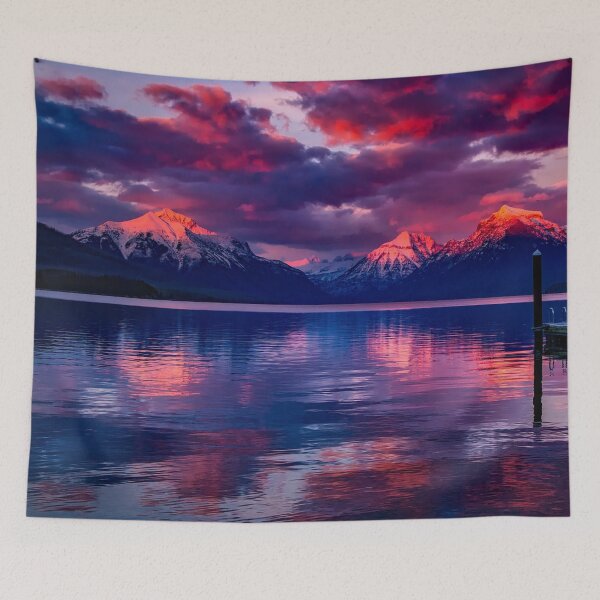 Item preview, Sunset Over Lake And Mountain Vista designed and sold by KC-Clothing-Co.