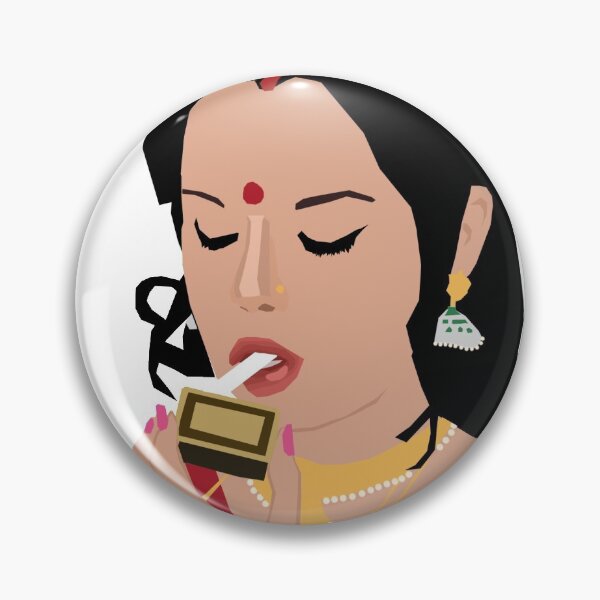 Item preview, Badass Desi Girl with cigarette designed and sold by avtarnikart.