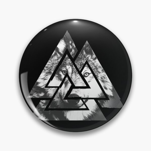Item preview, Valknut, symbol of Odin | With wolf designed and sold by Skady666.