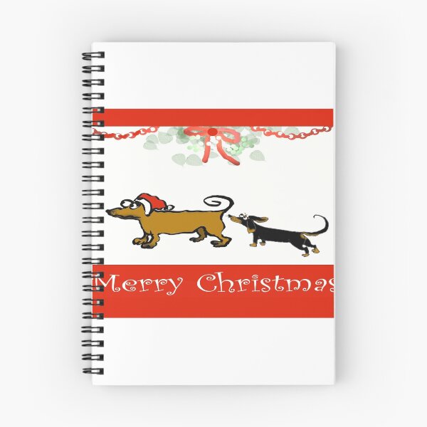Item preview, Two Dachshunds Merry Christmas designed and sold by Mary Taylor.