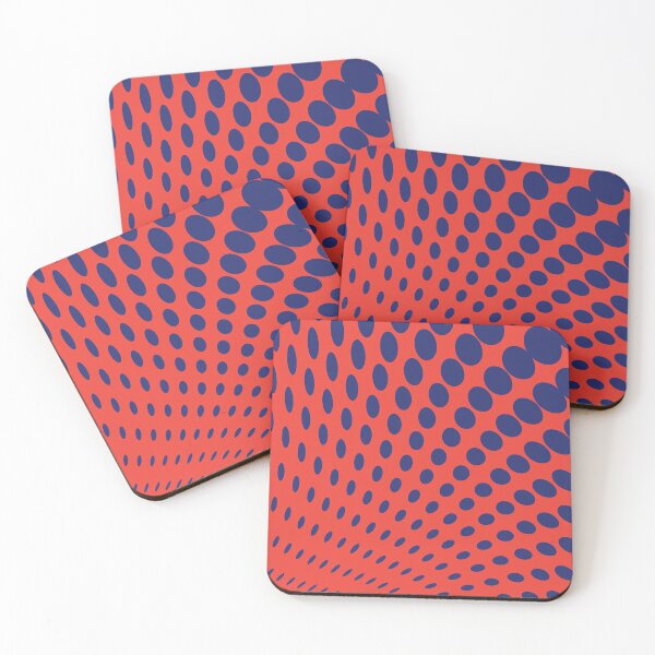 Item preview, Twisted Halftone Polka Dots in Red and Blue designed and sold by hobrath.