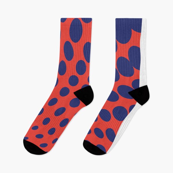 Item preview, Twisted Halftone Polka Dots in Red and Blue designed and sold by hobrath.