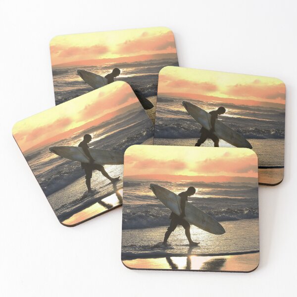 Item preview, Kauai Surfer Heading Home at Sunset designed and sold by Catherine Sherman.