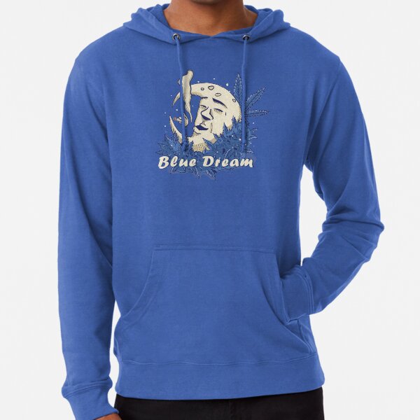 Blue Dream Weed Strain Lightweight Hoodie