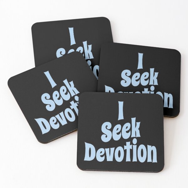 Item preview, I Seek Devotion (Funny Quote About Love • Vintage Classic 70's Look) designed and sold by SassyClassyMe.