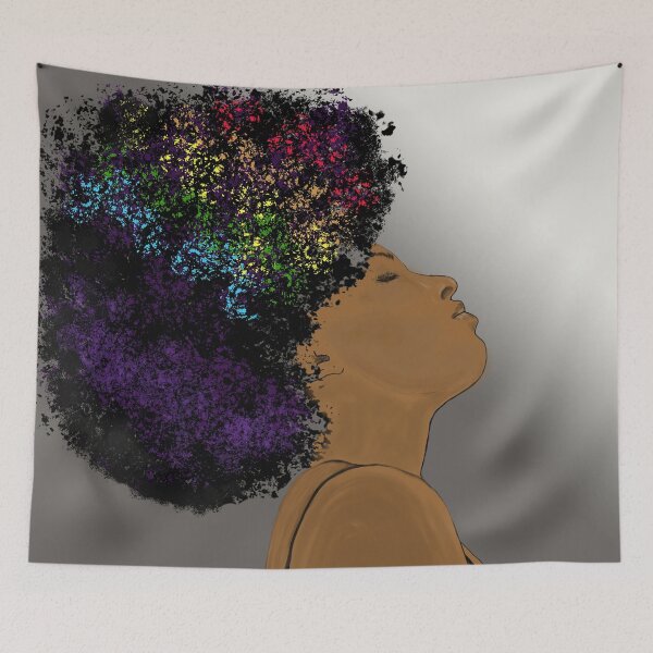 Item preview, Rainbow Affro designed and sold by ShuttleworthArt.
