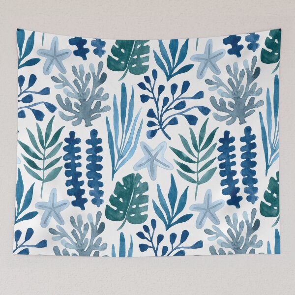 Artikelvorschau, Ocean Wonders I - Aquarell Botanicals entworfen und verkauft von Gardenia Watercolors.