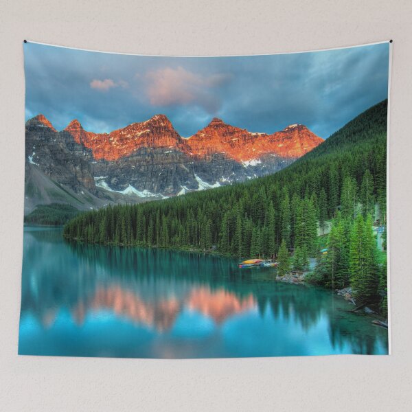 Item preview, Sunrise Over Lake And Mountain Field, Canada designed and sold by KC-Clothing-Co.