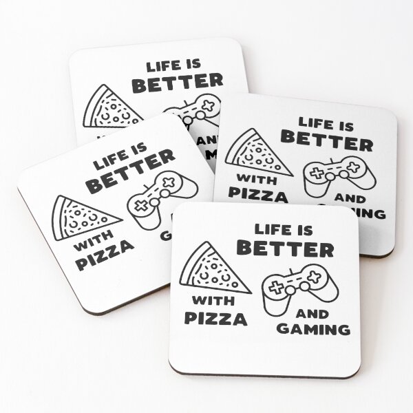 Item preview, Life Is Better With Pizza And Gaming designed and sold by T-idea.