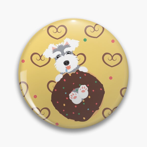 Item preview, Miniature Schnauzer Donut designed and sold by Lulupainting.