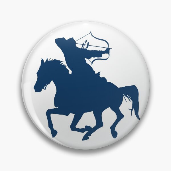 Item preview, Horse archer silhouette - blue designed and sold by NerdScribblings.