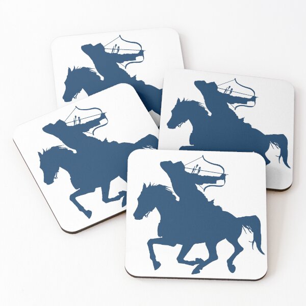 Item preview, Horse archer silhouette - blue designed and sold by NerdScribblings.