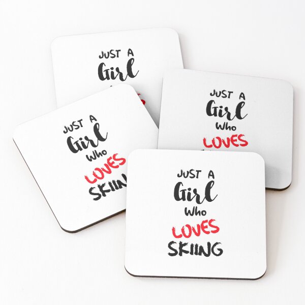 Item preview, Just A Girl Who Loves Skiing designed and sold by DiscGolfTees.
