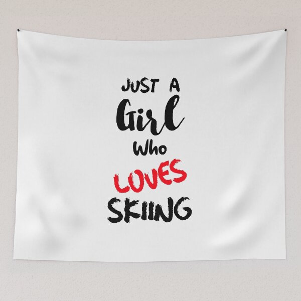Item preview, Solo una chica a la que le encanta esquiar designed and sold by DiscGolfTees.