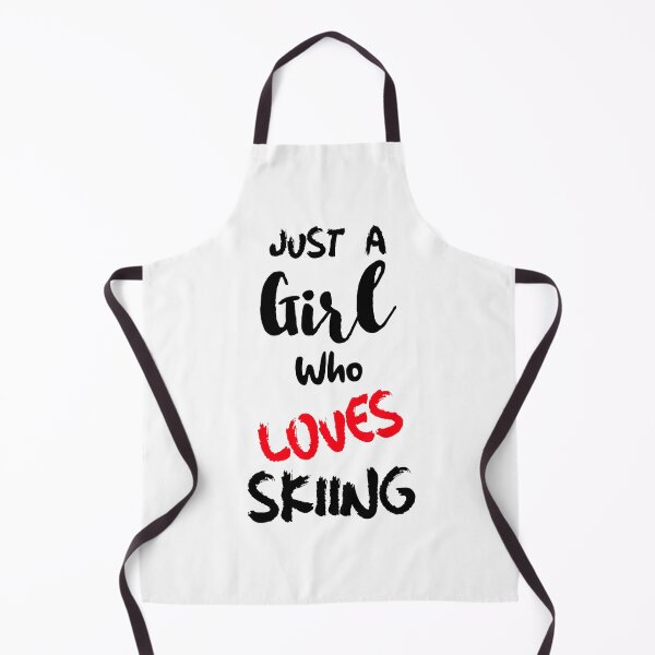 Item preview, Just A Girl Who Loves Skiing designed and sold by DiscGolfTees.