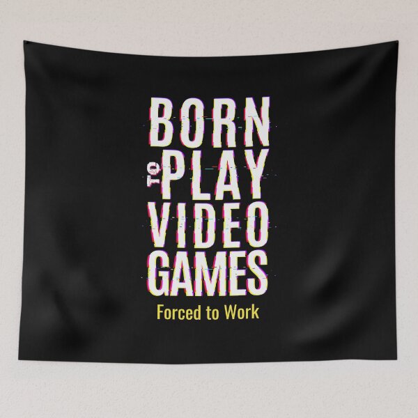Item preview, Born to play video games designed and sold by Home-of-art.