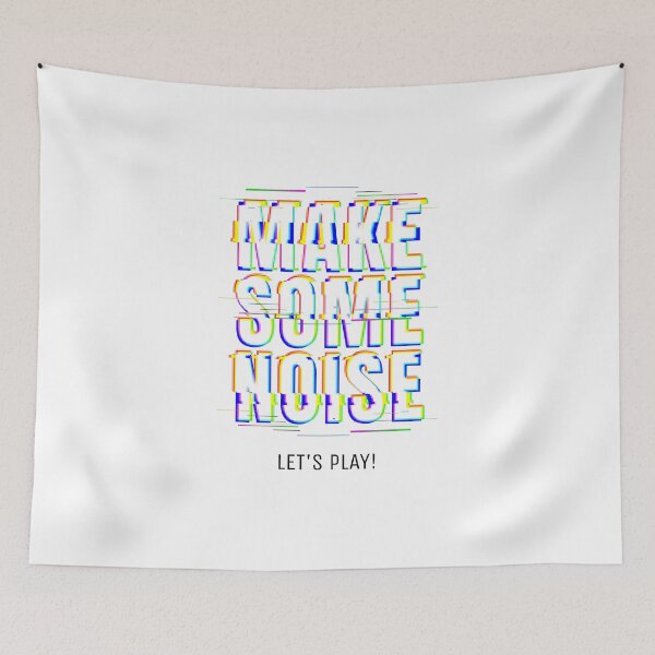 Item preview, Make Some Noise, Let's Play! designed and sold by unikologo.