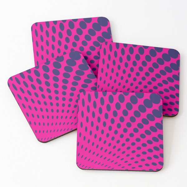 Item preview, Twisted Halftone Polka Dots in Pink and Blue designed and sold by hobrath.