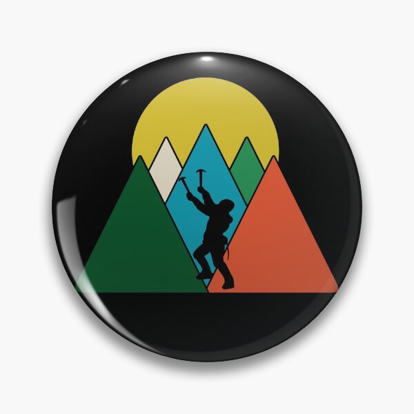Item preview, Ice Climber - Mountaineer - Triangle Mountains Sunset designed and sold by HeatherPore.