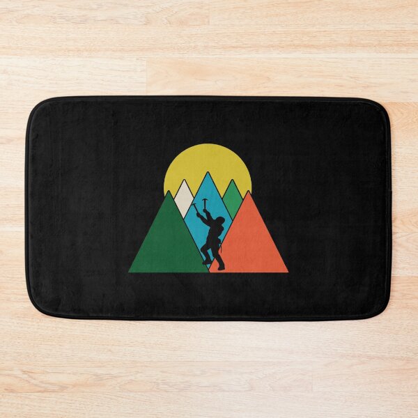 Item preview, Ice Climber - Mountaineer - Triangle Mountains Sunset designed and sold by HeatherPore.