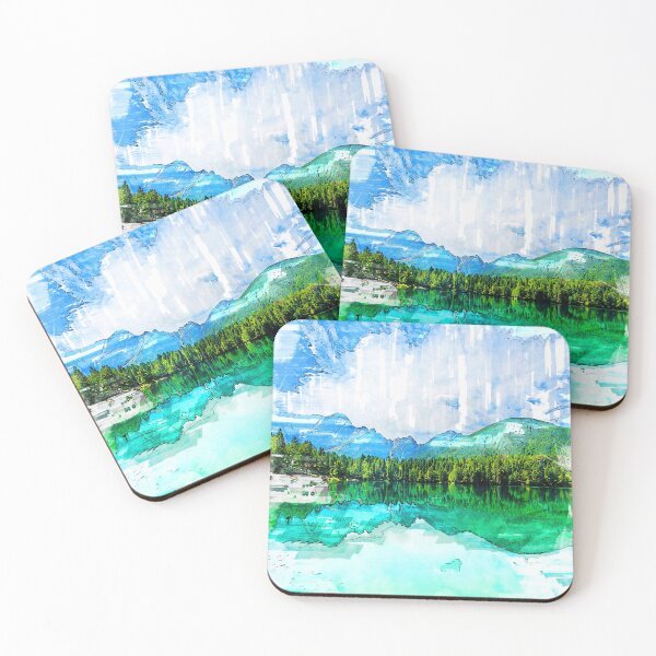 Item preview, Trees By The Lake Abstract. For Nature Lovers. designed and sold by ColortrixArt.
