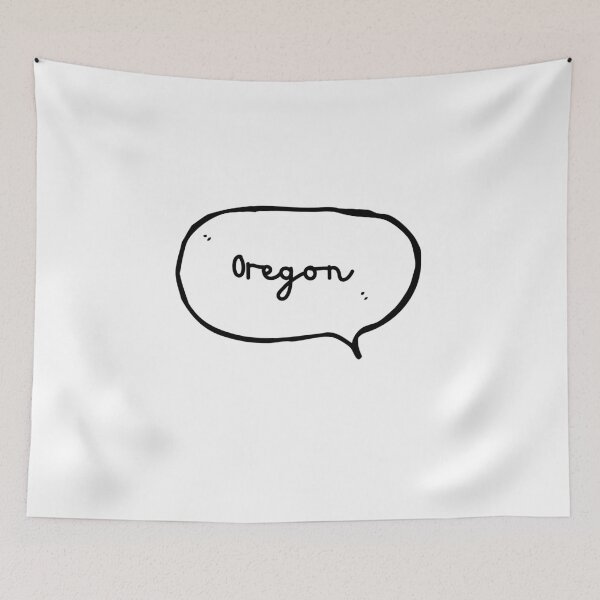 Item preview, Oregon - Hand-write Hand-drawn Speech Bubble designed and sold by CityCollection.