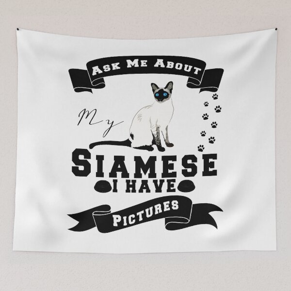 Item preview, Ask Me About My Siamese I Have Pictures designed and sold by . JustBeUnique ..
