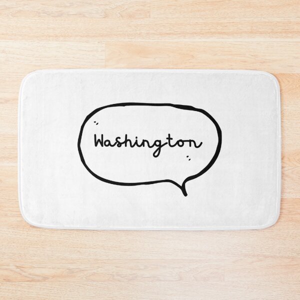 Item preview, Washington - Hand-write Hand-drawn Speech Bubble designed and sold by CityCollection.