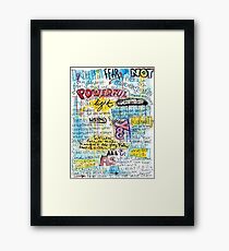Marianne Williamson Quote - "Our deepest fear is not that we are inadequate" Framed Print