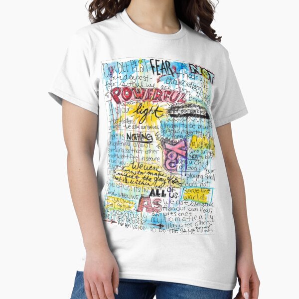 Item preview, Marianne Williamson Quote - "Our deepest fear is not that we are inadequate" designed and sold by Creative Fam Adventures.