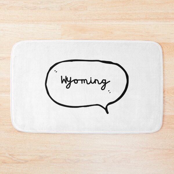 Item preview, Wyoming - Hand-write Hand-drawn Speech Bubble designed and sold by CityCollection.