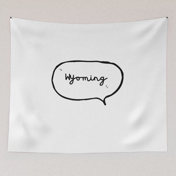 Item preview, Wyoming - Hand-write Hand-drawn Speech Bubble designed and sold by CityCollection.