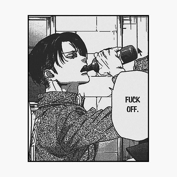 Levi Ackerman "Fuck Off" Sticker Impression photo