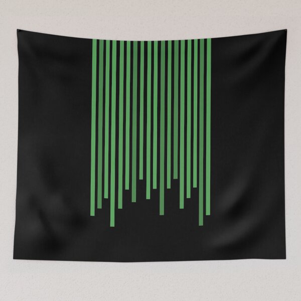 Item preview, Pastel Green Bars (Black) designed and sold by Petra Rosa.