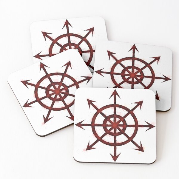 Item preview, Chaos star red splatter designed and sold by NerdScribblings.