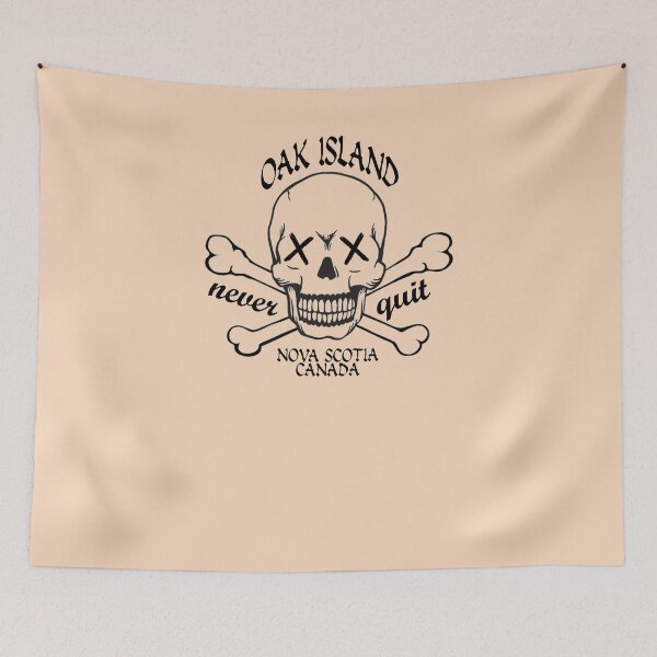 Item preview, Funny Oak Island Treasure Hunter Mystery Skull Nova Scotia designed and sold by TopTeeShop.