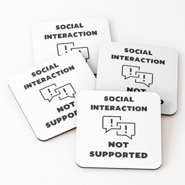 Item preview, Social Interaction Not Supported designed and sold by T-idea.