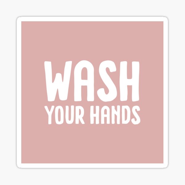 Item preview, Wash your hands - pink designed and sold by La Chic.