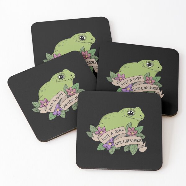 Item preview, Just A Girl Who Loves Frogs designed and sold by ValentinaHramov.