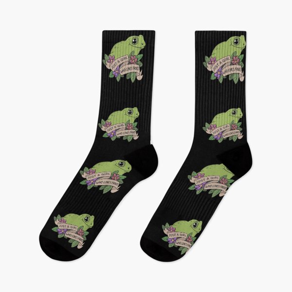 Item preview, Just A Girl Who Loves Frogs designed and sold by ValentinaHramov.