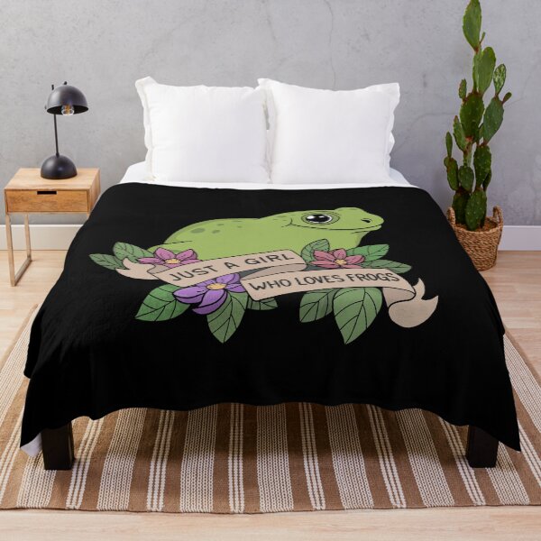 Item preview, Just A Girl Who Loves Frogs designed and sold by ValentinaHramov.