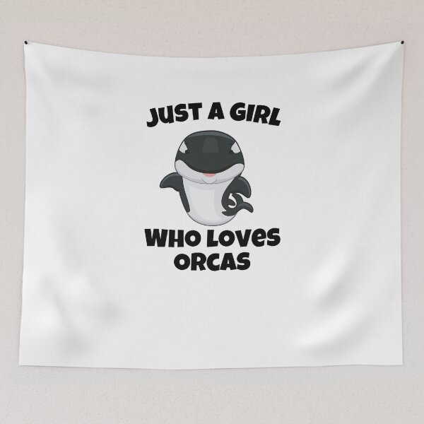Item preview, Just A Girl Who Loves Orcas designed and sold by Emerg-Apparel.