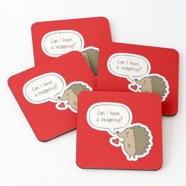 Item preview, Can I have a hedgehug? - Cute Hedgehog Heart Quote designed and sold by WonderWear.