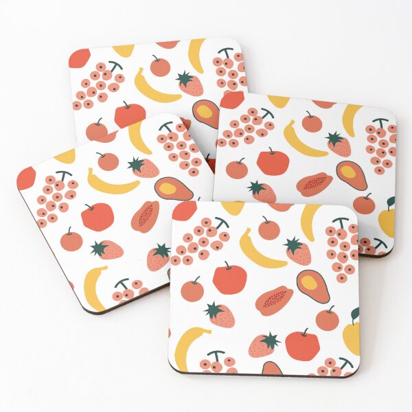 Item preview, Abstract Summer Fruit Pattern Print I designed and sold by technicolorable_art.