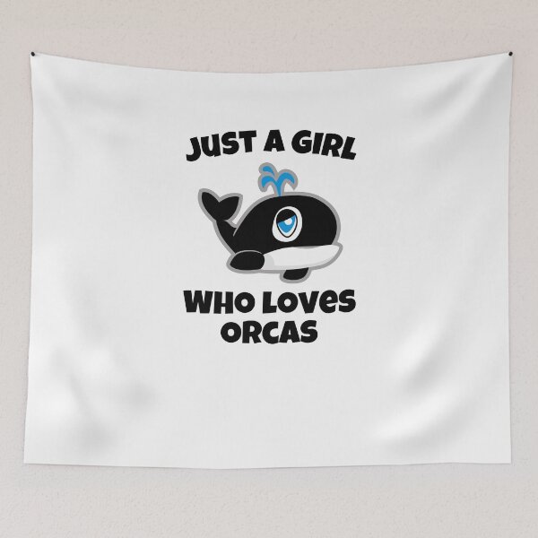 Item preview, Just A Girl Who Loves Orcas designed and sold by Emerg-Apparel.