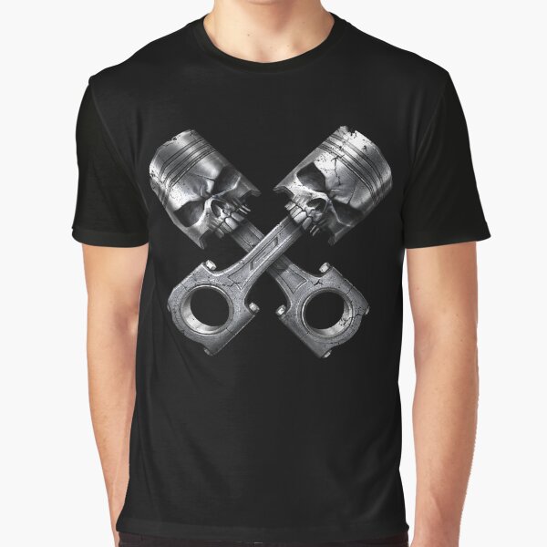 Motorcycle Engine Pistons Adult T-Shirt 