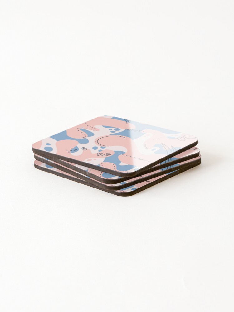 Thumbnail 4 of 5, Coasters (Set of 4), Simple Minimalism Pattern designed and sold by SwePattern.