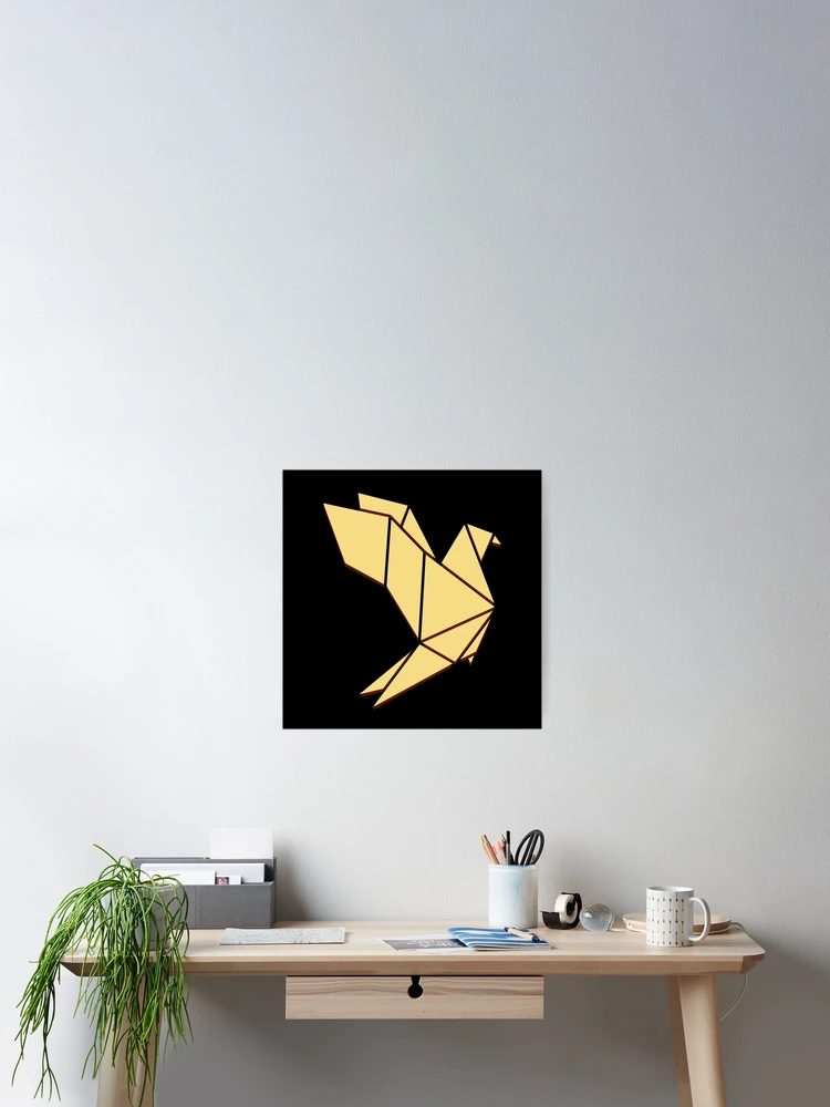 Thumbnail 2 of 3, Poster, Dove In Origami Style designed and sold by Patternsonly.