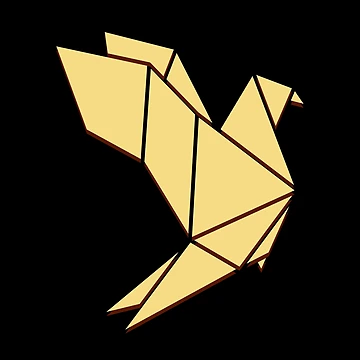 Artwork thumbnail, Dove In Origami Style by Patternsonly