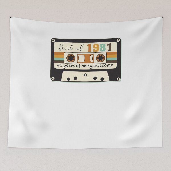 Item preview, 40th Birthday 40 Years Awesome Born In 1981 designed and sold by Renergie.